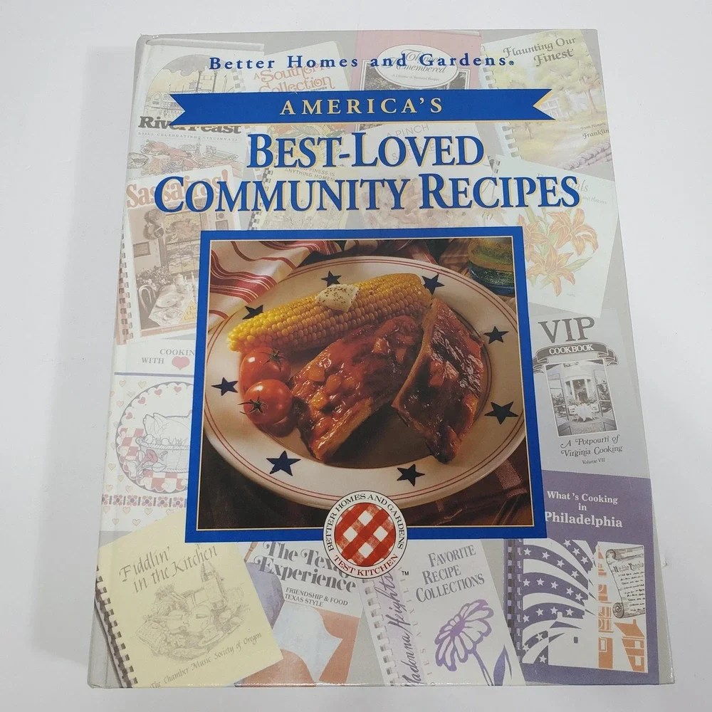 Better Homes and Gardens Community Recipes Cookbook OS White Excellent 1st Ed
